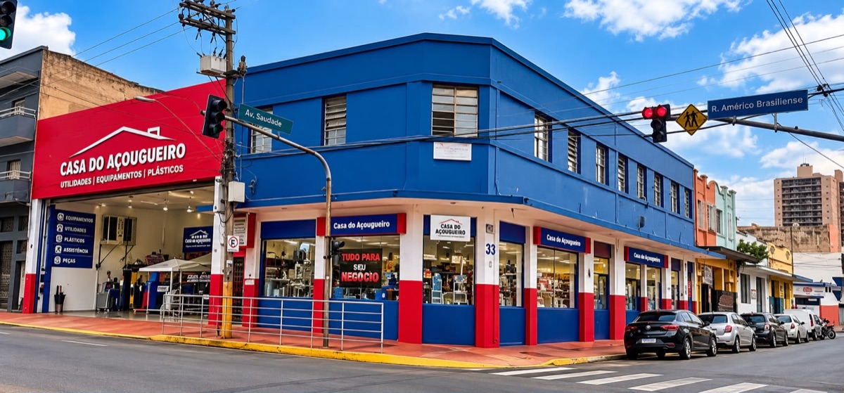 Fachada da Casa do Açougueiro na Av. Fábio Barreto